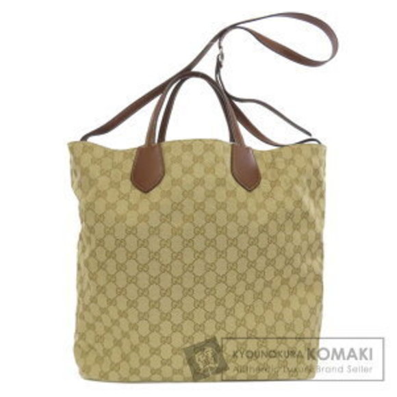 Gucci GG Reversible Tote Bag Canvas - Picture 1 of 9